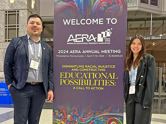  This is a photo of the REI team at AERA